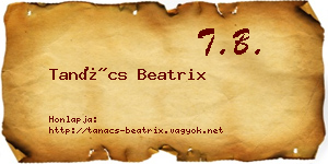 Tanács Beatrix névjegykártya