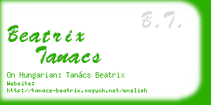 beatrix tanacs business card